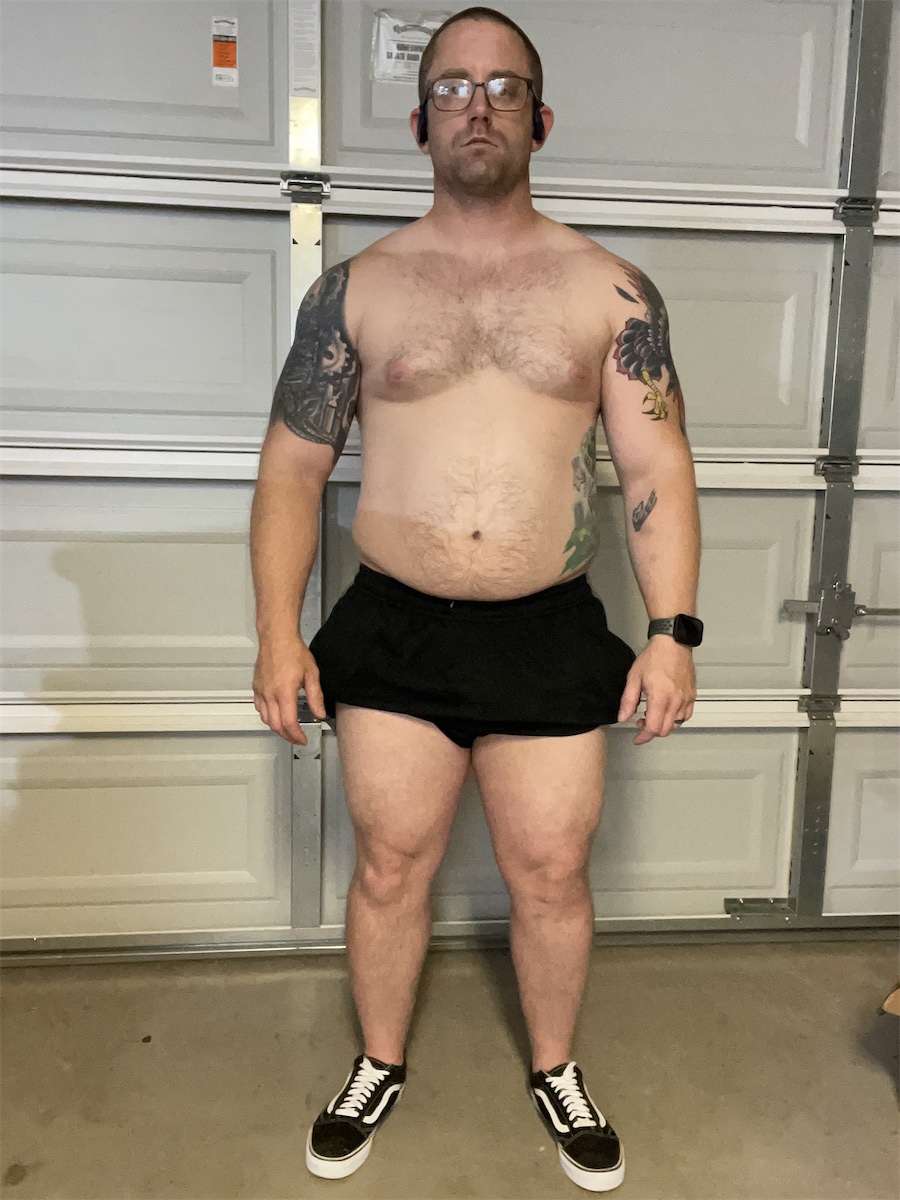 Brendan before